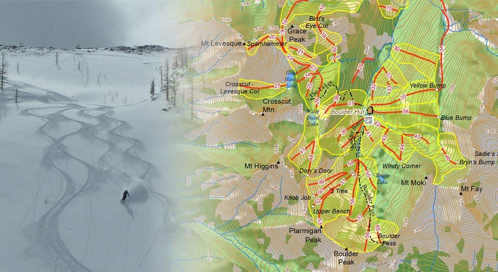 Boulder Hut Backcountry Ski Mapping